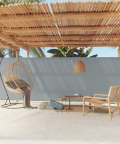 vidaXL Copertină laterală retractabilă de terasă, gri, 180x600 cm