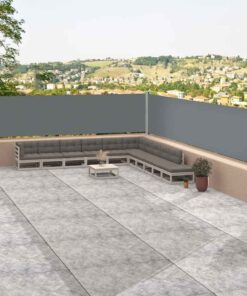 vidaXL Copertină laterală retractabilă, antracit, 117x1200 cm
