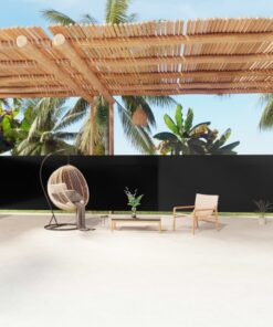 vidaXL Copertină laterală retractabilă, negru, 160x1200 cm