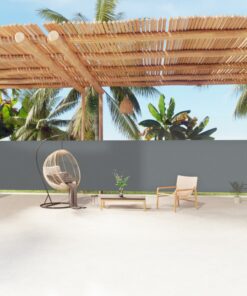 vidaXL Copertină laterală retractabilă, antracit, 160x1200 cm