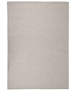 vidaXL Covor de exterior, gri taupe, 160x230 cm, țesătură plată