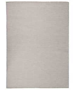 vidaXL Covor de exterior, gri taupe, 200x280 cm, țesătură plată