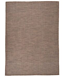vidaXL Covor de exterior, maro, 200x280 cm, țesătură plată