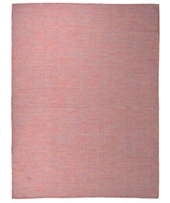 vidaXL Covor de exterior, roșu, 120x170 cm, țesătură plată