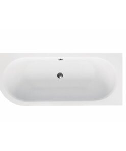 Cada baie asimetrica alba, acril, 170 x 75 cm, orientare dreapta, Besco Avita