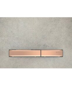 Clapeta actionare rezervor wc Geberit, beton detalii rose gold, Sigma50