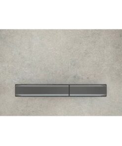 Clapeta actionare rezervor wc Geberit, beton detalii crom-negru, Sigma50