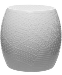 Masuta Kartell Roy design Alessandro Mendini h43cm d45cm alb