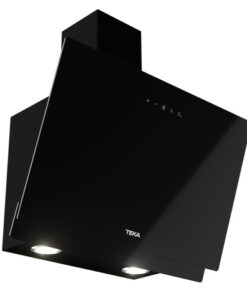 Hota Teka Easy DVN 64030 design vertical 2 trepte + Turbo 460 m3/h 60cm timer Sticla neagra