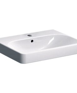 Lavoar baie suspendat alb 60 cm, dreptunghiular, Geberit Smyle Square
