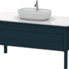 Dulap baza Duravit Luv 1338x570mm cu doua sertare fara blat albastru inchis satinat mat lacuit