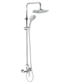 Coloana de dus cu baterie inclusa culoare crom Ferro, Metalia