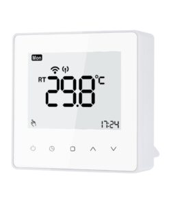 Termostat Wi-Fi Luxion TP608RFW cu receiver pentru centrala termica pe gaz sau electrica, Smart, Programari, Control aplicatie