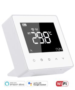 Alternative view of Termostat Wi-Fi Luxion TP618RFW cu receiver pentru centrala termica pe gaz sau electrica, Smart, Programari, Control aplicatie