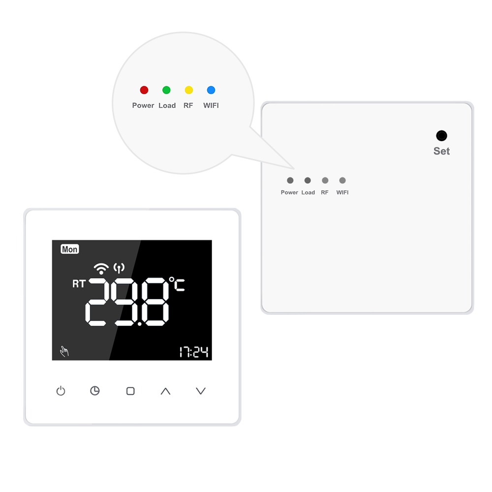Termostat Wi-Fi Luxion TP618RFW cu receiver pentru centrala termica pe gaz sau electrica, Smart, Programari, Control aplicatie - imagine 7