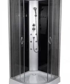 Cabina dus semirotunda Sanotechnik 88x88xH215cm cu hidromasaj