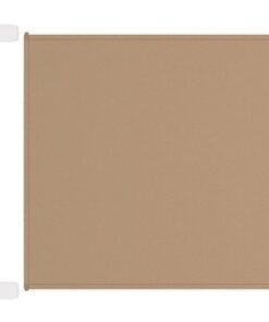 vidaXL Copertină verticală, gri taupe, 60x420 cm, țesătură oxford