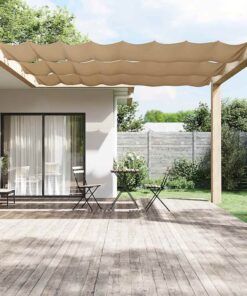 vidaXL Copertină verticală, gri taupe, 140x600 cm, țesătură oxford