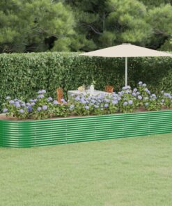 vidaXL Strat înălțat grădină 510x140x68 cm oțel vopsit electrostatic