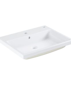 Lavoar baie incastrat alb 60 cm, dreptunghiular, Grohe Cube Ceramic Pure Guard