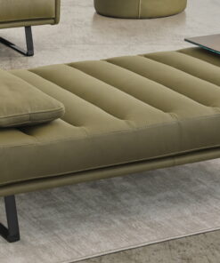 Ottoman Gamma Dandy Renegade piele Maori H685 baza Burnished Copper HandMade in Italy