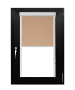 Rulou Textil , Casetat , Semiopac , Bej Nud , L 51 cm X H 120 cm