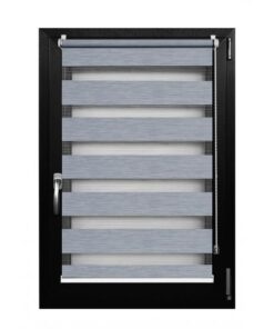 Rulou Textil Day&Night , Gri Albastrui Dungat , L 52 cm X H 100 cm