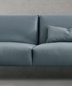 Canapea Gamma Saks 246cm piele Pampas E935 baza Dark Chrome - Titanium HandMade in Italy