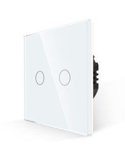 Intrerupator Dublu cu Touch din Sticla LUXION, 500W