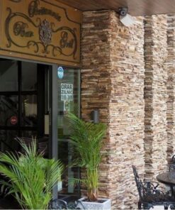 Ardezie Rusty Brown 3D Strips | Piatra Decorativa pt. Placari Verticale, Exterior-Interior (10-12 mp/palet)