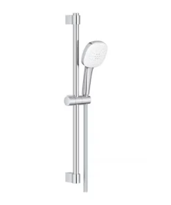 Set de dus Grohe Tempesta Cube 110 cu bara 60 cm si para 2 functii crom lucios