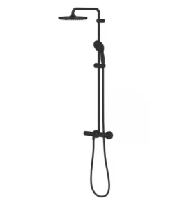 Sistem de dus Grohe Vitalio Start 250, cu termostat, negru mat