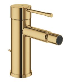 Baterie bideu Grohe Essence, marimea S, ventil inclus, auriu lucios Cool Sunrise