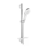 Set de dus Grohe Rainshower SmartActive 130 cu bara 60 cm si para 3 functii alb lucios