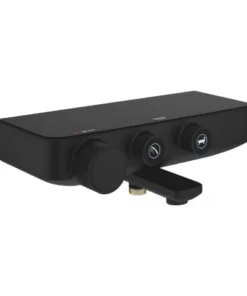 Baterie termostatata cada si dus Grohe Grohtherm SmartControl negru mat
