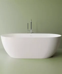 Cada freestanding Marmite Lagos 180x81 cm din compozit alb