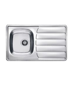 Chiuveta bucatarie inox satin, reversibila, Alveus Zoom 30