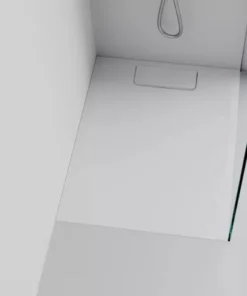 Cadita dus dreptunghiulara Marmite Bilbao alb 90x70 cm