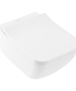 Set vas wc suspendat, cu capac soft close, alb alpin, Villeroy Boch, Venticello