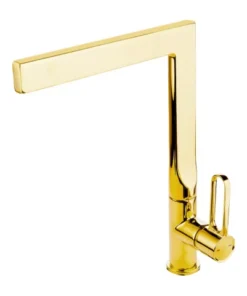 Baterie bucatarie FDesign Zaffiro auriu lucios monocomanda
