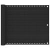 vidaXL Prelată pentru balcon din HDPE 75 x 400 cm antracit