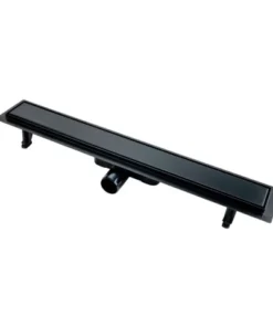 Set PROMO rigola dus Fdesign Kleome cu grila negru-faiantabila 60 cm