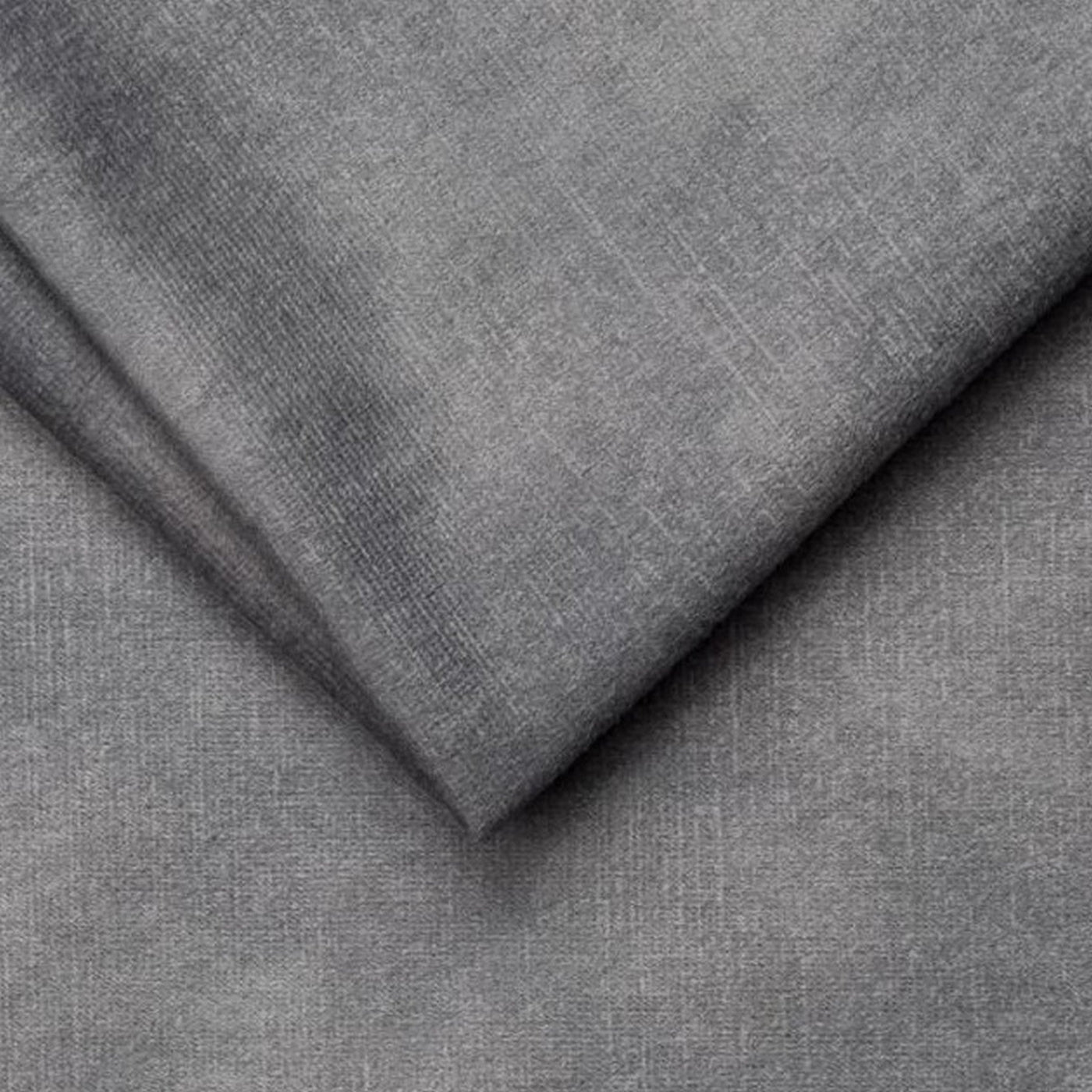 Canapea extensibilă Molly din stofă catifelată gri Palladium 15 cu ladă de depozitare și funcție de dormit, 226x101x91 cm - imagine 3