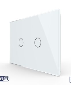 Intrerupator Dublu Cap Scara / Cruce Wi-Fi cu Touch LIVOLO, standard italian – Serie Noua