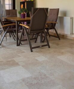 Travertin Classic Cross Cut French Pattern Set Periat si Chituit, 1.2 cm