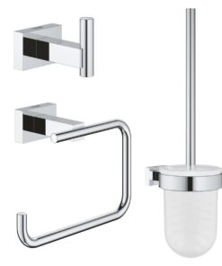 Set accesorii baie 3 in 1 Grohe Essentials Cube-40757001