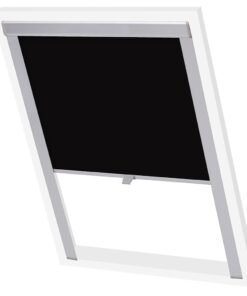 vidaXL Jaluzea opacă tip rulou, negru, MK08