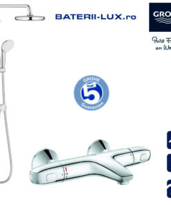 Sistem dus Grohe New Tempesta  250 +baterie cada termostat Grh 1000 (26980001, 34816003)