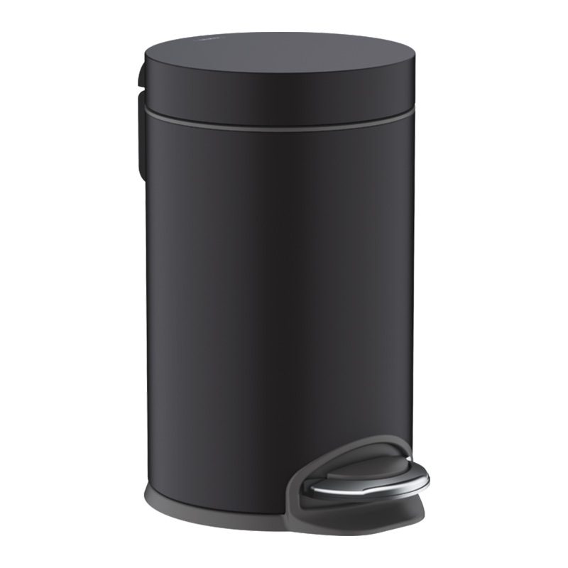 Cos de gunoi cu pedala Hansgrohe AddStoris 3L, negru mat - 41775670