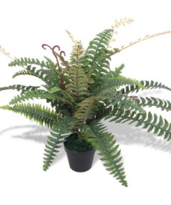 vidaXL Ferigă artificială cu ghiveci, 60 cm, verde